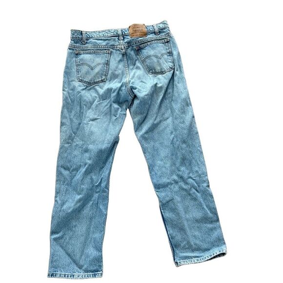 Vintage Levi’s Jeans W38 L30 Light Blue Wash 505 Regular Fit Five Pocket Classic - Picture 2 of 7